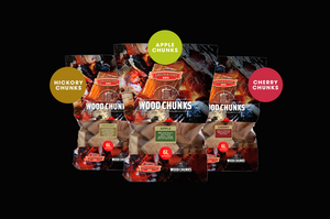 Aroma Chef BBQ Smoking Wood Chunks - Apple, Cherry & Hickory