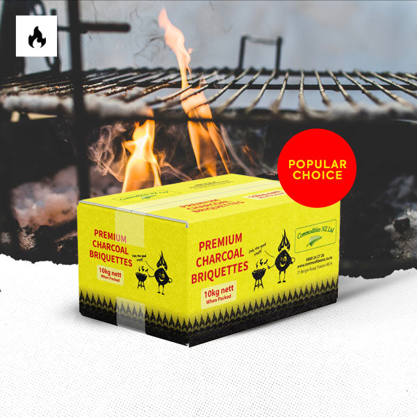 Commodities NZ Premium Charcoal Briquettes 10kg
