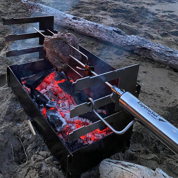 Portable flat-pack bbq grill