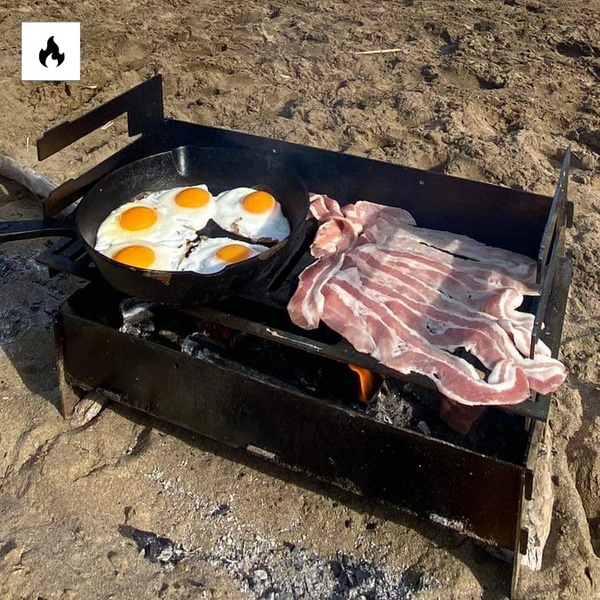 Portable flat-pack bbq grill