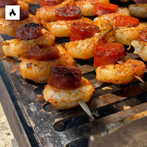 Portable flat-pack bbq grill